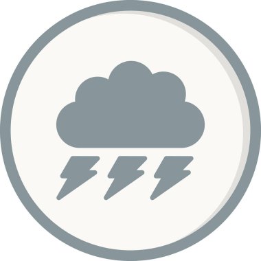 bulut simgesi vektörü, Fırtına 