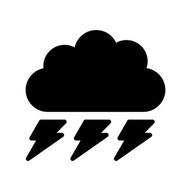 bulut simgesi vektörü, Fırtına 