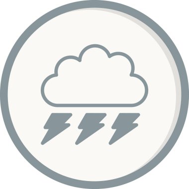 bulut simgesi vektörü, Fırtına 