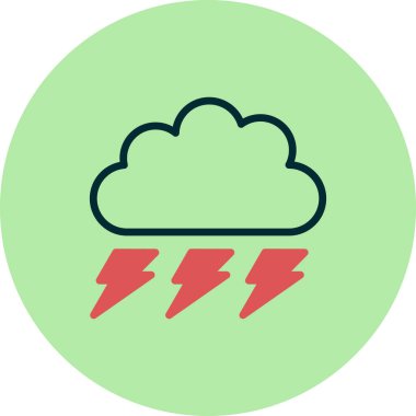 bulut simgesi vektörü, Fırtına 