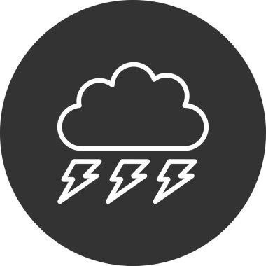 bulut simgesi vektörü, Fırtına 