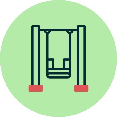 Swing simgesinin vektör illüstrasyonu