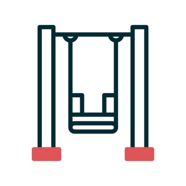 Swing simgesinin vektör illüstrasyonu