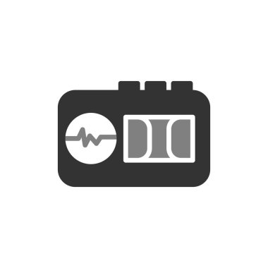 Teyp Tanıma simgesinin vektör illüstrasyonu