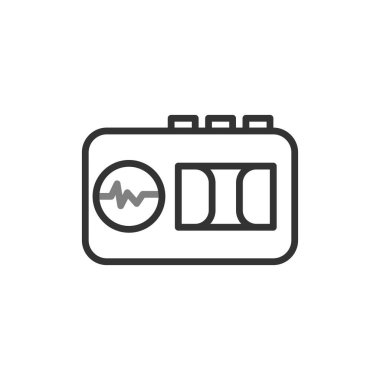 Teyp Tanıma simgesinin vektör illüstrasyonu