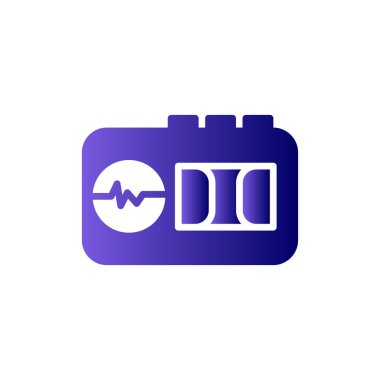 Teyp Tanıma simgesinin vektör illüstrasyonu