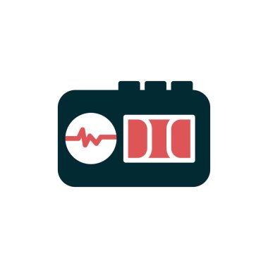 Teyp Tanıma simgesinin vektör illüstrasyonu