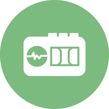 Teyp Tanıma simgesinin vektör illüstrasyonu