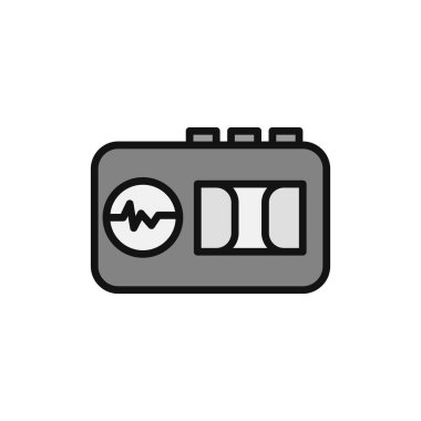 Teyp Tanıma simgesinin vektör illüstrasyonu