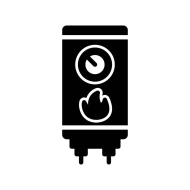 Modern su ısıtıcısı simgesinin vektör çizimi