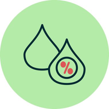 Nem simgesi, vektör illüstrasyonu