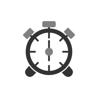 Çalar saat simgesi. özet vektör resimleme çizelgesi. 