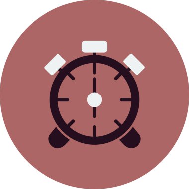 Çalar saat simgesi. özet vektör resimleme çizelgesi. 