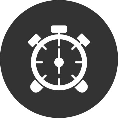 Çalar saat simgesi. özet vektör resimleme çizelgesi. 