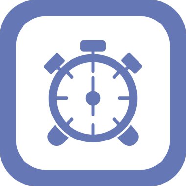 Çalar saat simgesi. özet vektör resimleme çizelgesi. 