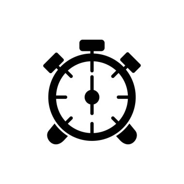 Çalar saat simgesi. özet vektör resimleme çizelgesi. 