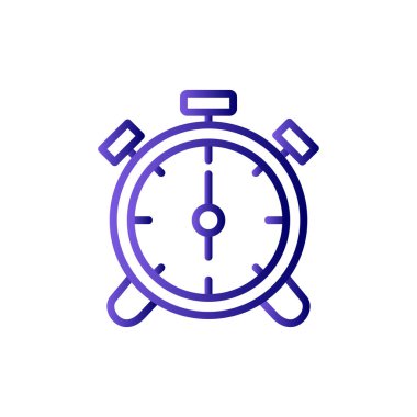 Çalar saat simgesi. özet vektör resimleme çizelgesi. 