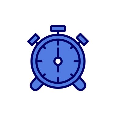 Çalar saat simgesi. özet vektör resimleme çizelgesi. 