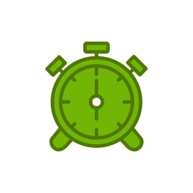 Çalar saat simgesi. özet vektör resimleme çizelgesi. 