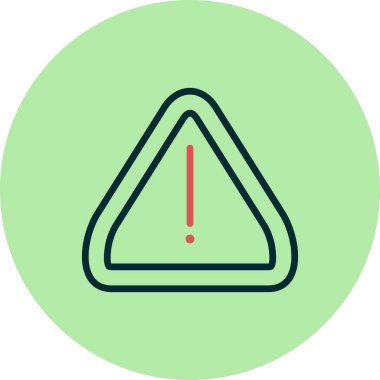 Uyarı simgesinin vektör illüstrasyonu