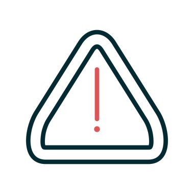 Uyarı simgesinin vektör illüstrasyonu