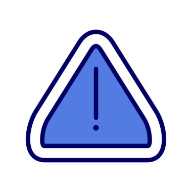 Uyarı simgesinin vektör illüstrasyonu