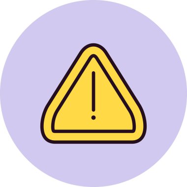 Uyarı simgesinin vektör illüstrasyonu