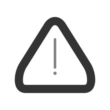 Uyarı simgesinin vektör illüstrasyonu