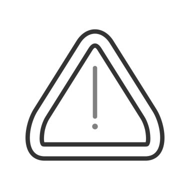 Uyarı simgesinin vektör illüstrasyonu