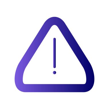 Uyarı simgesinin vektör illüstrasyonu