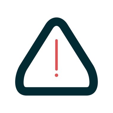 Uyarı simgesinin vektör illüstrasyonu