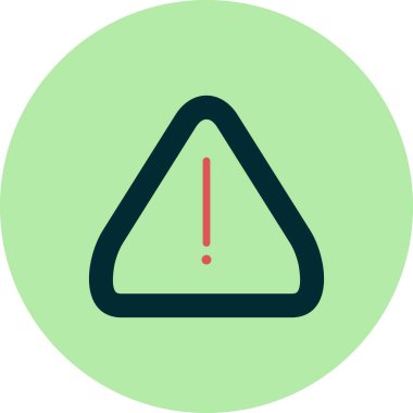 Uyarı simgesinin vektör illüstrasyonu