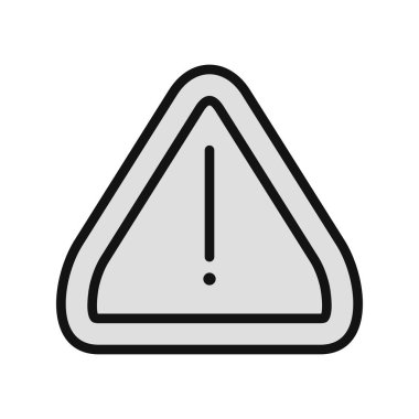 Uyarı simgesinin vektör illüstrasyonu