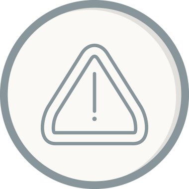 Uyarı simgesinin vektör illüstrasyonu