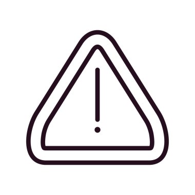 Uyarı simgesinin vektör illüstrasyonu