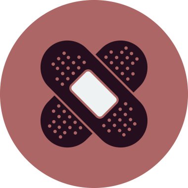 Bandaj sağlık simgesinin vektör illüstrasyonu