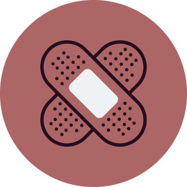 vector illustration of Bandage health icon