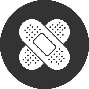 Bandaj sağlık simgesinin vektör illüstrasyonu