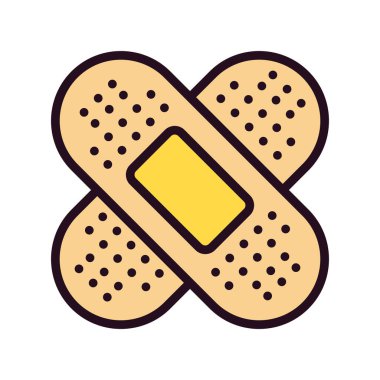 vector illustration of Bandage health icon