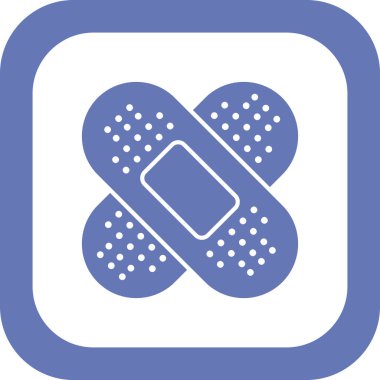 Bandaj sağlık simgesinin vektör illüstrasyonu