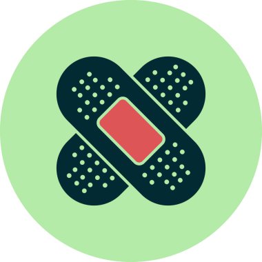 Bandaj sağlık simgesinin vektör illüstrasyonu