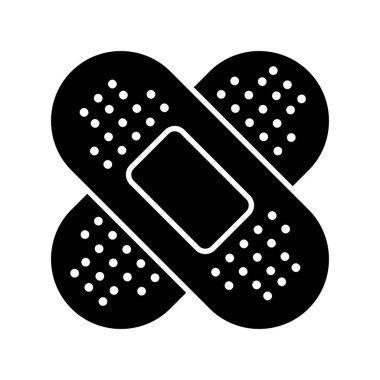 Bandaj sağlık simgesinin vektör illüstrasyonu