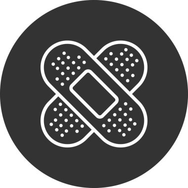 Bandaj sağlık simgesinin vektör illüstrasyonu