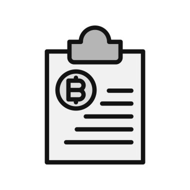 Bitcoin pano simgesi, vektör illüstrasyonu