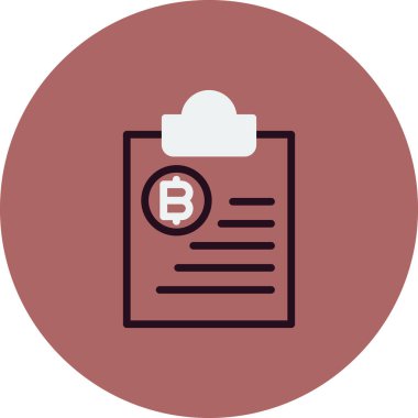 Bitcoin pano simgesi, vektör illüstrasyonu