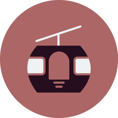 Kablo Kabin ikonu vektör illüstrasyonu
