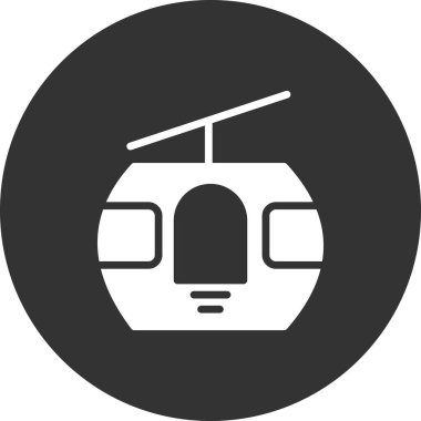 Kablo Kabin ikonu vektör illüstrasyonu