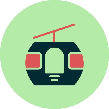 Kablo Kabin ikonu vektör illüstrasyonu