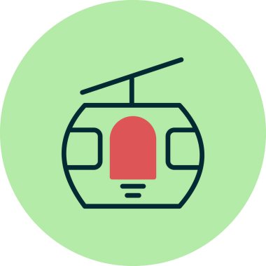 Kablo Kabin ikonu vektör illüstrasyonu