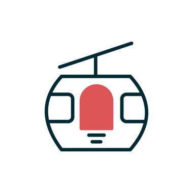 Kablo Kabin ikonu vektör illüstrasyonu